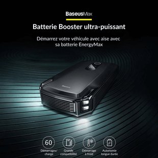 Chargeur voiture Baseus EnergyMax 160 W USB‑C PD QC5.0 PPS