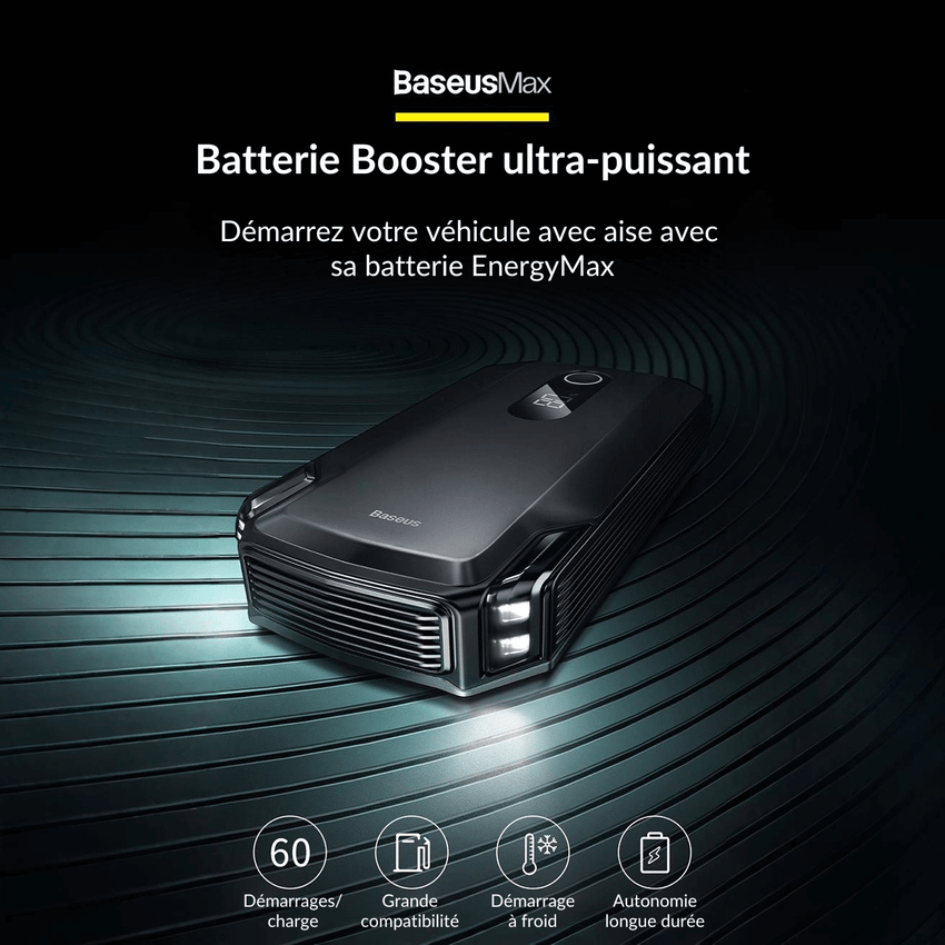 Chargeur voiture Baseus EnergyMax 160 W USB‑C PD QC5.0 PPS
