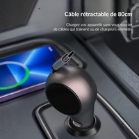 60W dual‑port car charger