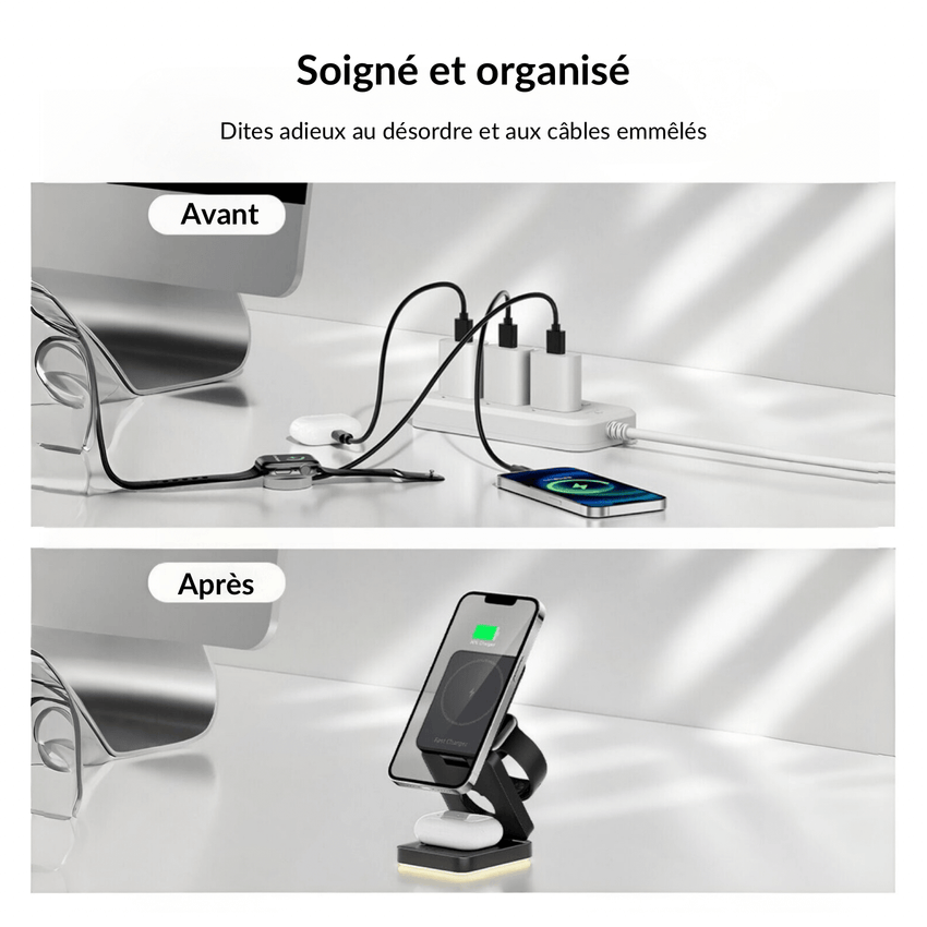 MagSafe magnetic wireless charger 15W / Qi2 25W for iPhone 12‑16 