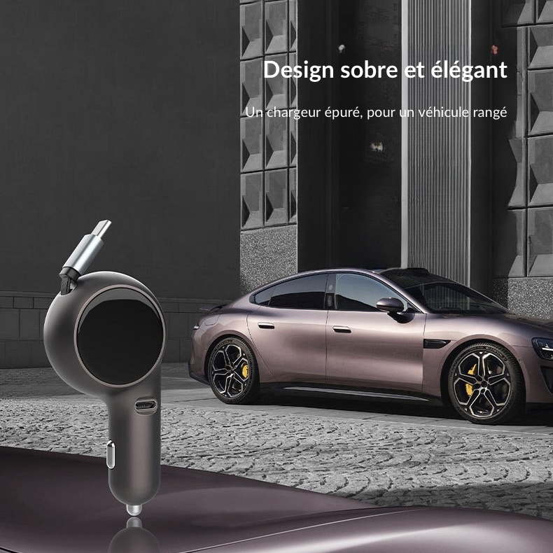 60W dual‑port car charger