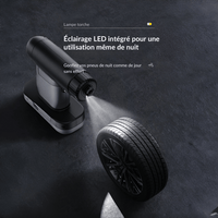 Gonfleur pneus ultra‑puissant 150 PSI (≈10,3 bars)