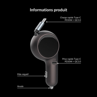 60W dual‑port car charger